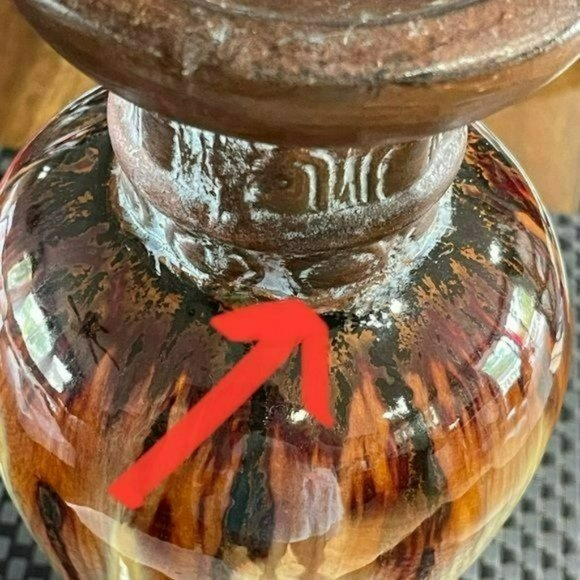 Vintage Style‎ Ceramic Pillar Candle Holder 12in - Picture 9 of 11